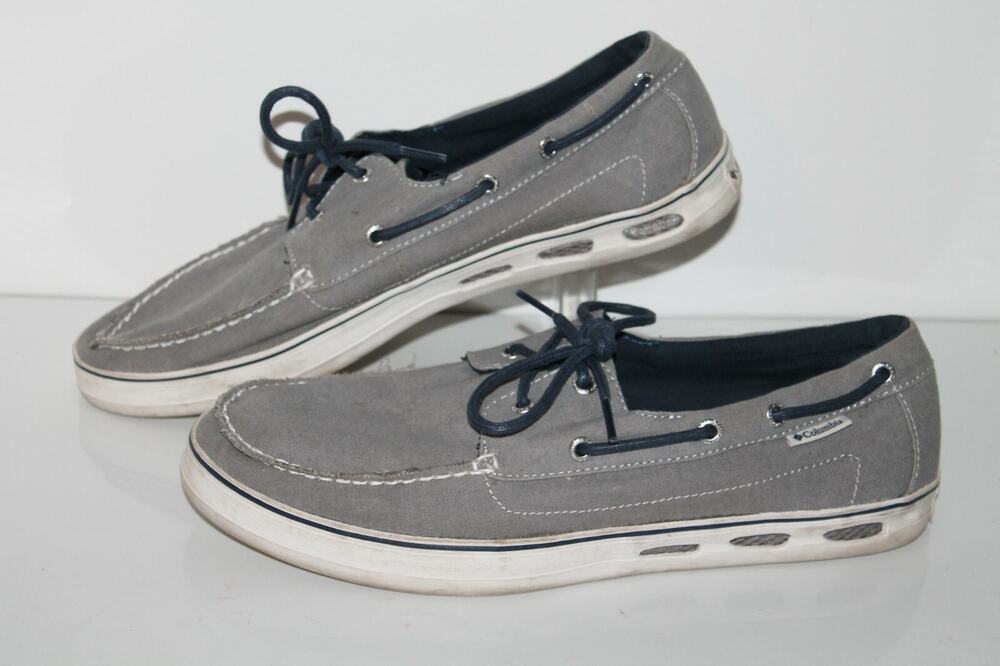 Columbia Dorado Boat / Casual Sneakers, #5271-260, Gray/Navy, Men's US Size 12